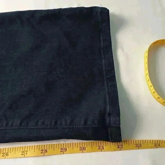 Ann Taylor Loft Brand Denim Jeans Size 27/4 Curvy Flare Low Rise Dark Wash - Picture 10 of 11